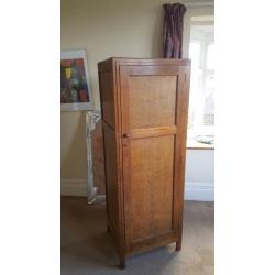 Genuine Heal brothers 1920's single wardrobe with ivory heals seal