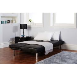 BRAND NEW- Italian Leather Sofa Bed in black or brown- Sofabed- SAME/NEXT DAY DELIVERY!