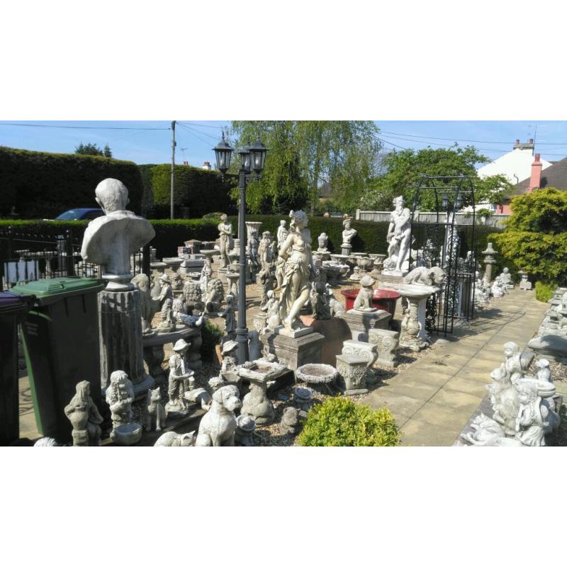 GARDEN TO VISIT IN ESSEX, NEAR SOUTHEND, OF INTEREST TO GARDENERS, RETRO, FAKE ANTIQUE, SHABBY CHIC