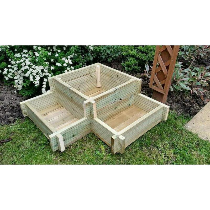 Garden 2-Tier Planters / Pots Using Pressure Treated Tanalized Timber