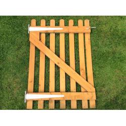 Wooden Gate, 3ft X 4ft, round top, picket fence style