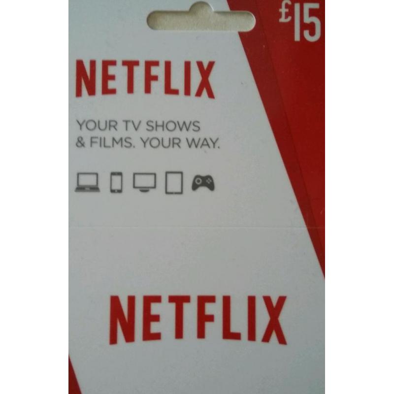 Netflix gift card *unwanted gift*