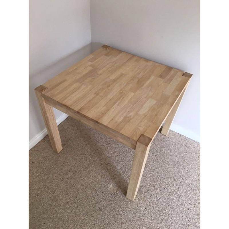 Solid Oak Dining Table 3ft X 3ft