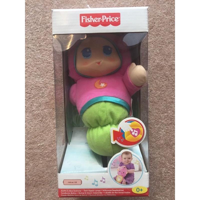 Fisher price soothe and glow seahorse as new boxed with new batteries