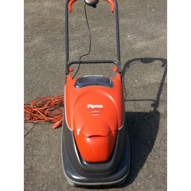 Flymo 350 electric lawnmower works very well