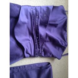 purple/plum evening gown size 12