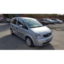 VAUXHALL MERIVA 1.4 2005 5 DOOR MPV WITH LONG MOT AND FULL SERVICE HISTORY HPI CLEAR