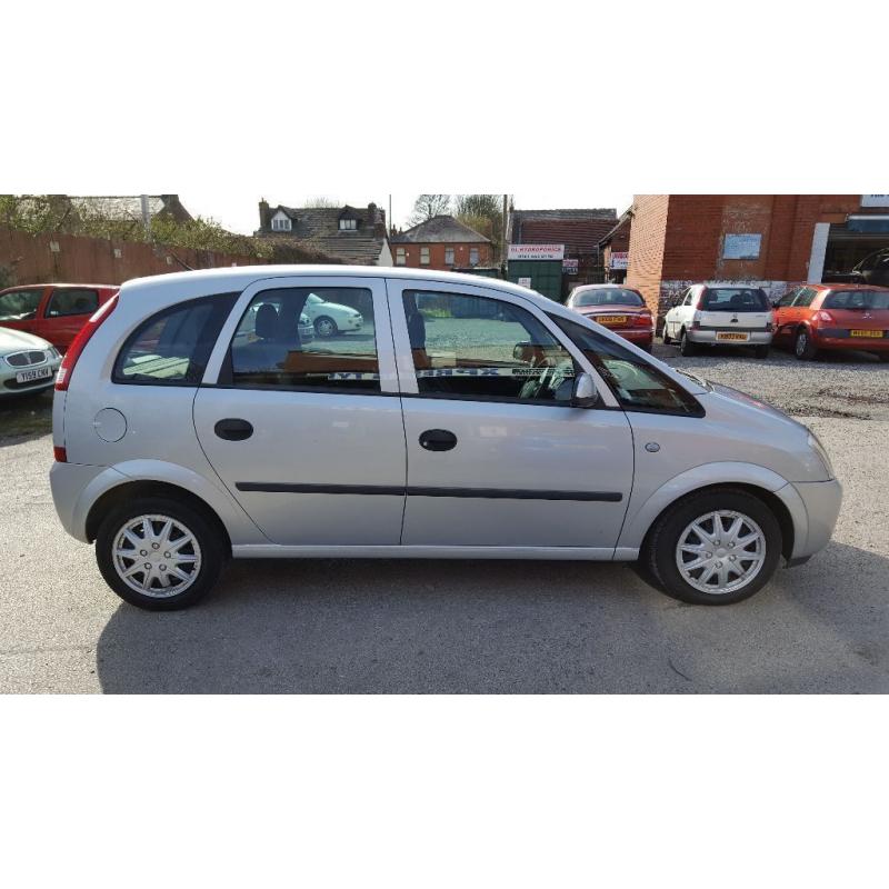 VAUXHALL MERIVA 1.4 2005 5 DOOR MPV WITH LONG MOT AND FULL SERVICE HISTORY HPI CLEAR