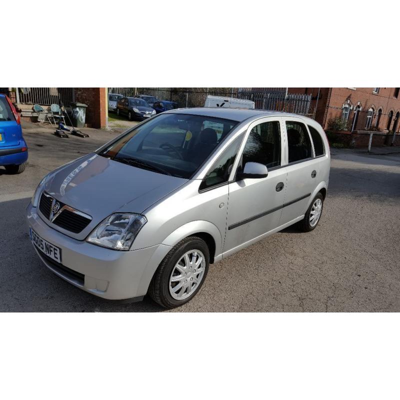 VAUXHALL MERIVA 1.4 2005 5 DOOR MPV WITH LONG MOT AND FULL SERVICE HISTORY HPI CLEAR