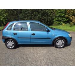 VAUXHALL CORSA 1.2 COMFORT 5 DOOR METALLIC BLUE, MOT LOW MILES