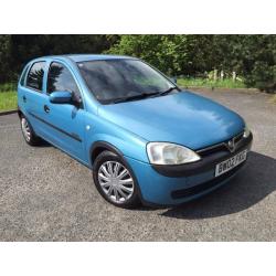 VAUXHALL CORSA 1.2 COMFORT 5 DOOR METALLIC BLUE, MOT LOW MILES