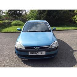 VAUXHALL CORSA 1.2 COMFORT 5 DOOR METALLIC BLUE, MOT LOW MILES