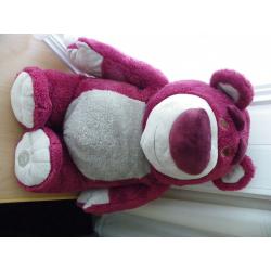 Disney Extra Large Soft Plush Lotso Huggin Bear from Toy Story 22" Tall- Ex Cond