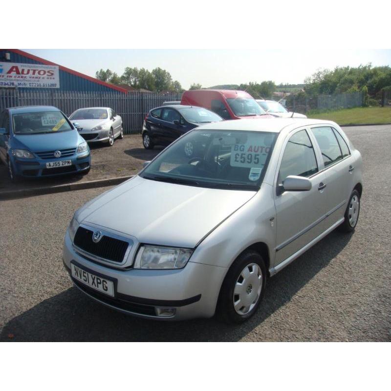 2002 SKODA FABIA 1.4 COMFORT 5DR SILVER PX PX