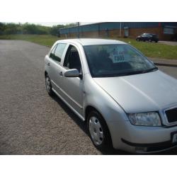 2002 SKODA FABIA 1.4 COMFORT 5DR SILVER PX PX