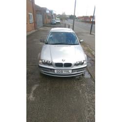 2001 Bmw 318 SE 1.9 Petrol, Manual, Saloon, 121000 miles, Silver, Good runner, Bargain