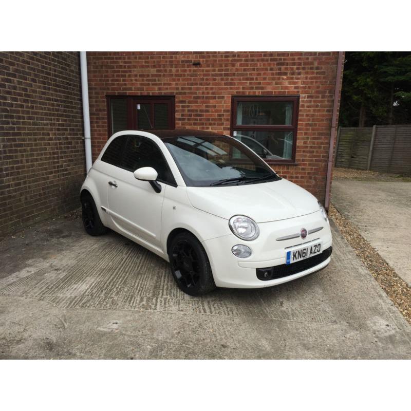 Fiat 500 0.9 TwinAir Plus 2011(61) *Full Service History*Finance*White*Leather*