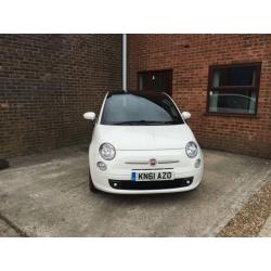 Fiat 500 0.9 TwinAir Plus 2011(61) *Full Service History*Finance*White*Leather*