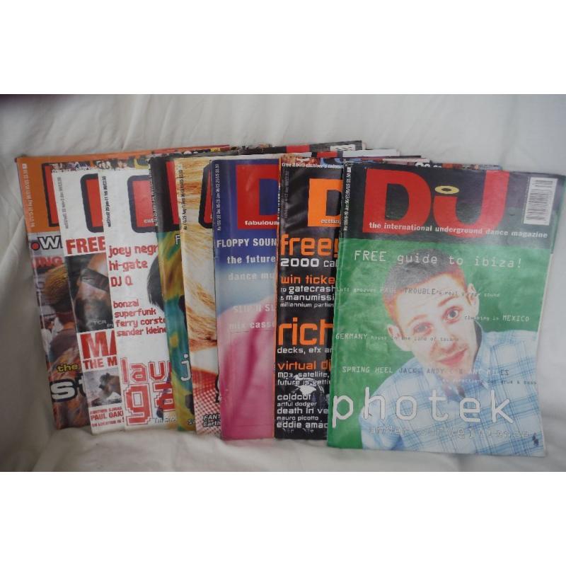 DJ vintage music magazines