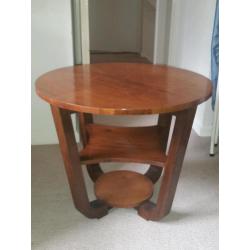 Art Deco Walnut Veneer Coffee Table