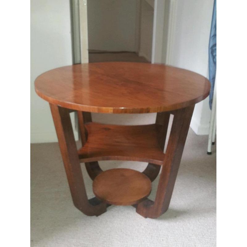 Art Deco Walnut Veneer Coffee Table