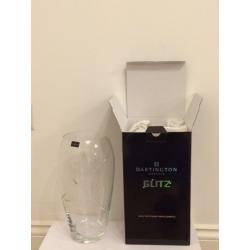 Dartington Glitz Large Oval Crystal Vase with Swarovski elements