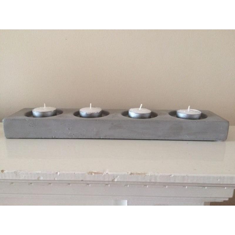 Concrete industrial style Tealight candle holder