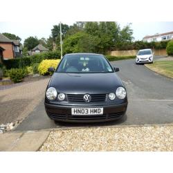 VW Polo 2003, 1.4S 16 valve. 5 door 97385 miles. Air con. Good condition. Tax and MOT until may 2017