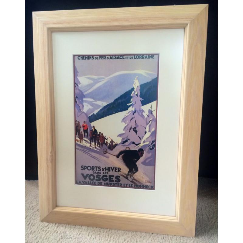 Sports d'Hiver dans les Vosges Giclee Print by Roger Broders