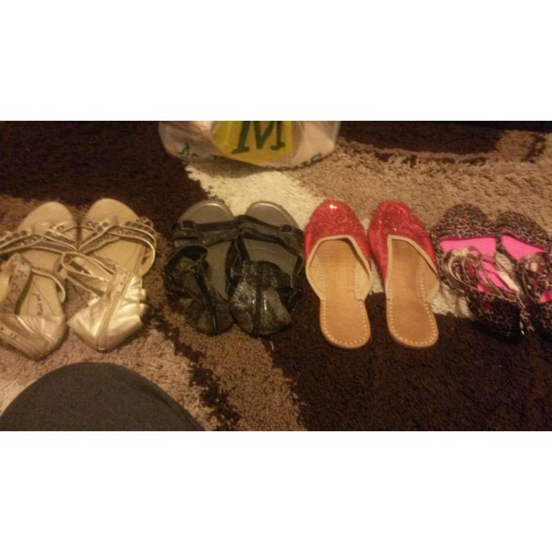 As new lots girls shoes size 7 new look and lots of shoulder bag