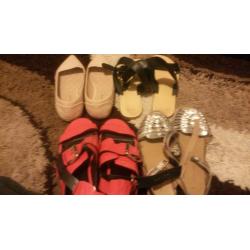 As new lots girls shoes size 7 new look and lots of shoulder bag