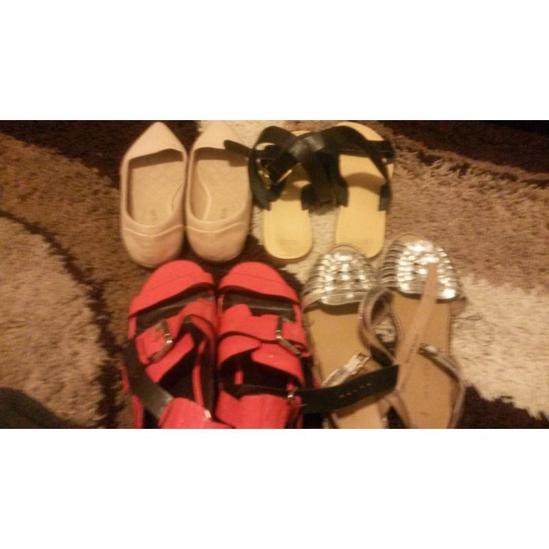 As new lots girls shoes size 7 new look and lots of shoulder bag