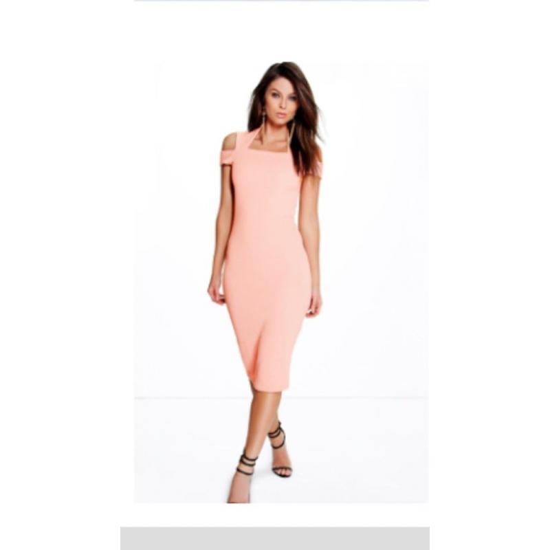 Pinky peach size 8 Dress NEW NEVER BEEN WORN!