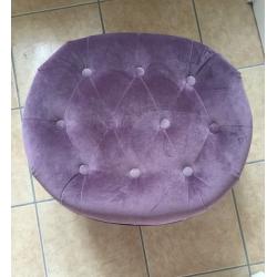 Chesterfield Style Purple Stool