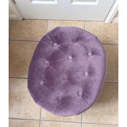 Chesterfield Style Purple Stool