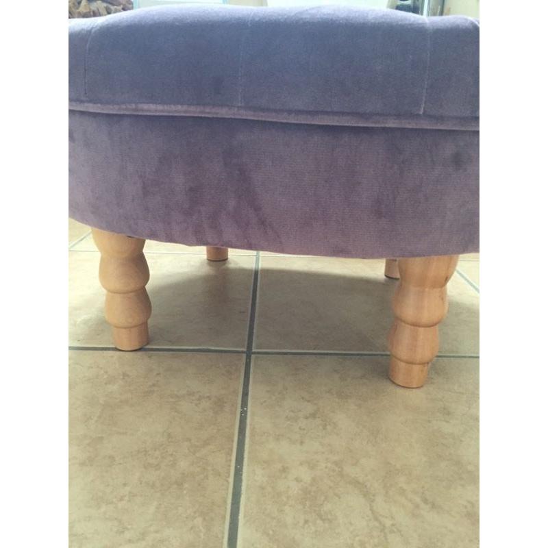 Chesterfield Style Purple Stool