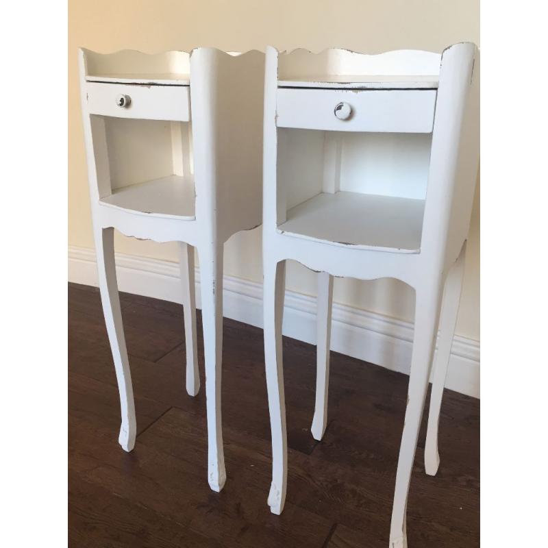 Elegant Shabby Chic Bedside Tables