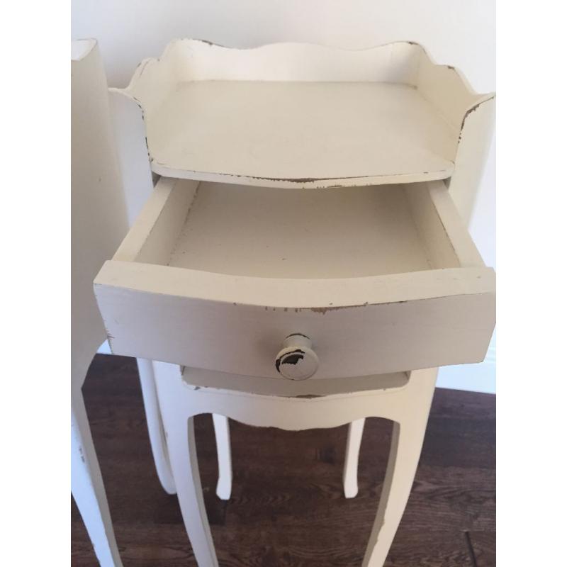 Elegant Shabby Chic Bedside Tables