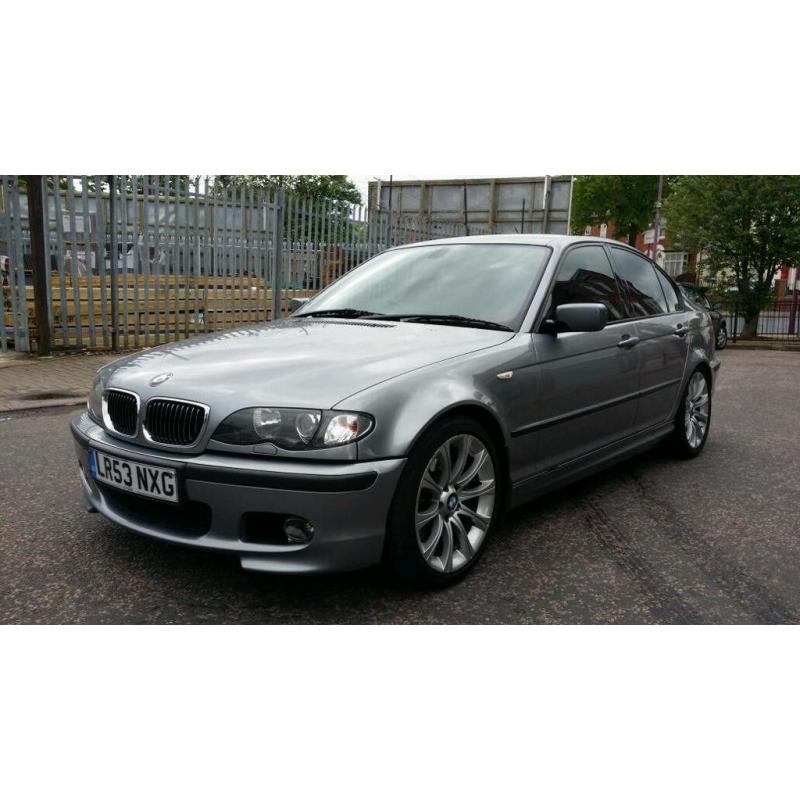 BMW 330i Sport auto, grey, HPI clear, Top spec, sat nav, t.v screens in back, full leathers, Auto!