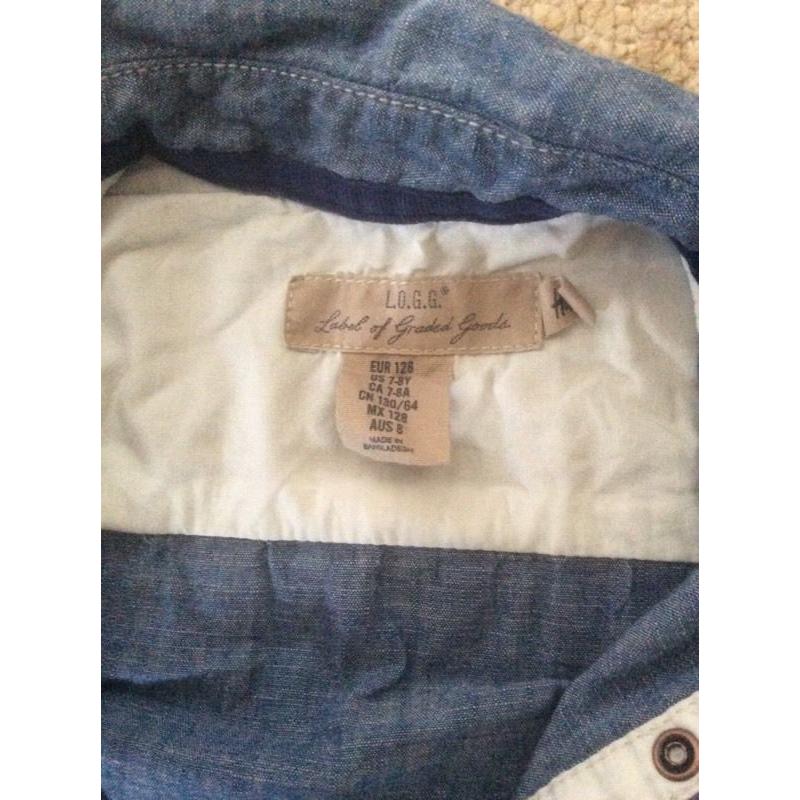 H&M boys summer shirt age 7-8 worn once