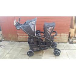 Twin Graco Pram!!! Quality Sturdy frame provides safety & comfort for your child!