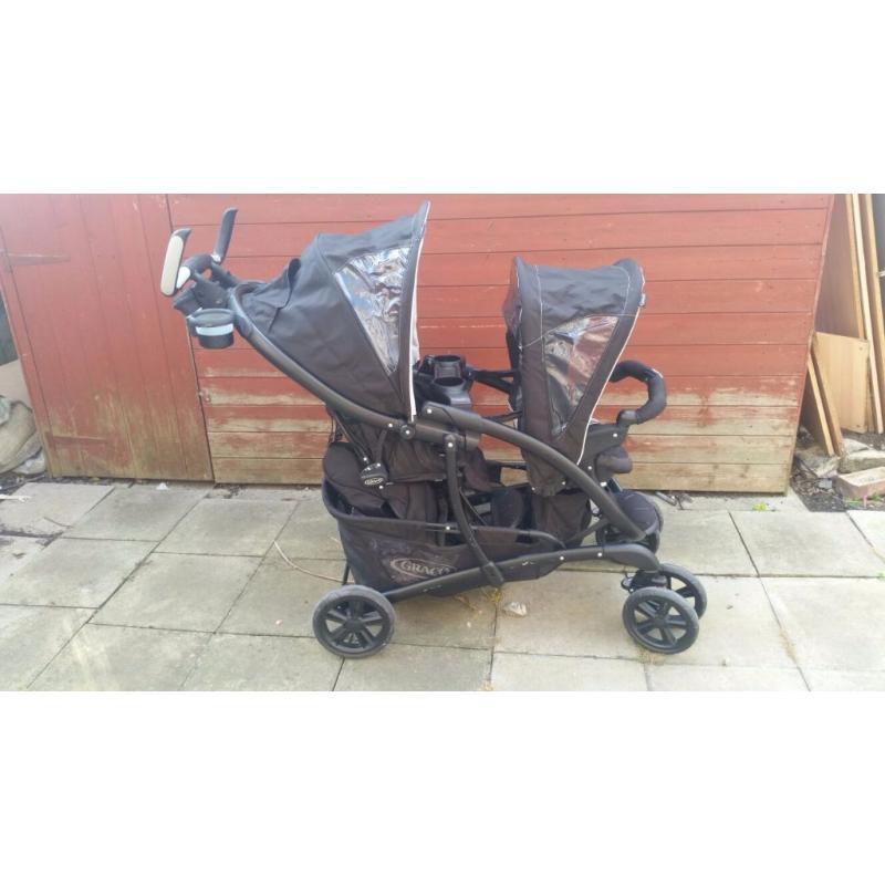 Twin Graco Pram!!! Quality Sturdy frame provides safety & comfort for your child!