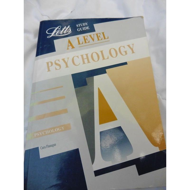 LETTS study guide book A level pyschology hardly used can send