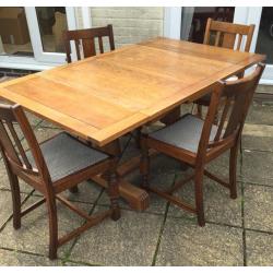 Dining table and chairs