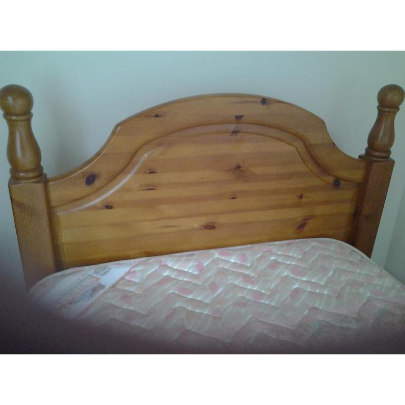 single bed pine headboard