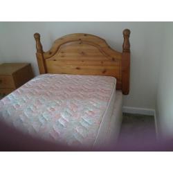 single bed pine headboard