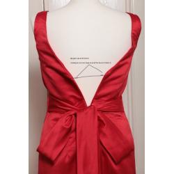 Red Satin Prom / Bridesmaid Dress Size 10 NEVER WORN