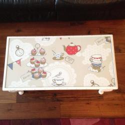 "TIME FOR TEA" OBLONG COFFEE TABLE