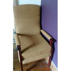 Mid-Century Show Wood Upholstered Chai