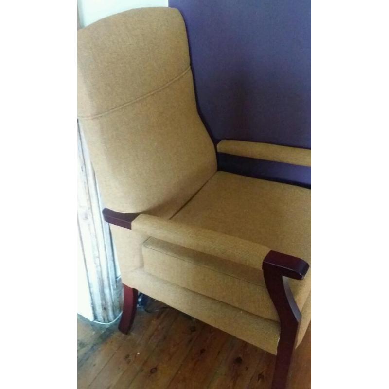 Mid-Century Show Wood Upholstered Chai